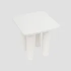 Homla, Druva, stolik kawowy, biały, 40-40-40 cm