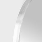 Homla, Elora, lustro, wiszące owalne srebrne, 50-90 cm