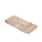 Homla, Estrella, zestaw ręczników, bawełnianych beżowych w liście, 30-50 cm