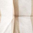 Homla, Evelyn, poduszka, w beżowe pasy z pikowaniem i uchwytem, 50-50 cm