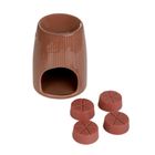 Homla, Fires, kominek ceramiczny, z woskiem Sandalwood 10-12,5 cm, 22g
