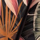 Homla, Fonce, Pościel z mikrofibry czarna w liście, 200-220 cm, SS23 825502