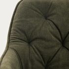 Homla, Fussy, krzesło, w tkaninie, zielone, 57-63-84 cm