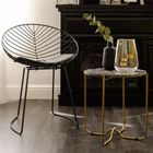 Homla, Galia, lampion szklany, złoty, 15-20 cm