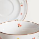 Homla, Greta, filiżanka, ze spodkiem z kwiatuszkami, 0,2l