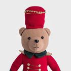 Homla, Gusti, gnom, Skrzat miś nutcracker w czerwonym ubranku, telespopowe nogi, 46 cm