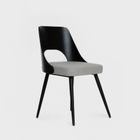 Homla, Helic, krzesło, czarne, 48,5-54,5-76 cm