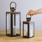 Homla, Hogen, latarnia, czarna, 11-10-24 cm, 812304