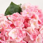 Homla, Hyndra, gałązka sztuczna, hortensja różowa, 51 cm