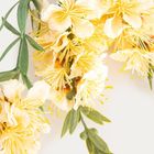 Homla, Ingger, gałązka sztuczna, potrójna żółta, 84 cm