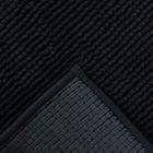 Homla, Jon, dywanik łazienkowy, antypoślizgowy czarny, 50-70 cm