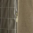 Homla, Katad, poszewka, z ekoskóry z ozdobnymi przeszyciami, zielona, 45-45 cm