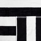 Homla, Lawena, ręcznik, w czarno białe pasy, 100-150 cm, 733338