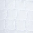 Homla, Leona, narzuta, błękitna z pikowaniem i ozdobną falbaną, 200-220 cm