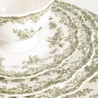 Homla, Lourry, talerz, głęboki zielony, 22 cm