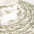 Homla, Lourry, talerz, obiadowy zielony, 27 cm