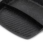 Homla, Lucaso, patelnia, grillowa z przegródką, 28 cm