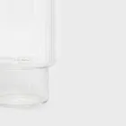 Homla, Lynn, szklanka, piętrowana ryflowana duża ze złotym rantem, 0,4 l