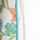 Homla, Mada, poszewka, bawełniana z lamówką zdobiona haftem, 45-45 cm