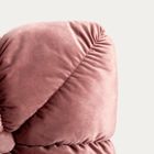 Homla, Martina, poduszka, różowa z ozdobnym przeszyciem, 45-45 cm