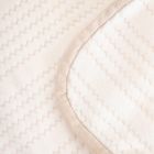 Homla, Mavro, koc, miękki ecru z ozdobnym przeszyciem i lamówką, 150-200 cm