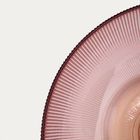 Homla, Megalo, patera, szklana różowo - żółta, 25 cm