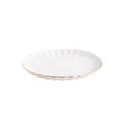 Homla, Melida, talerz obiadowy ze złotą obwódką, 27 cm