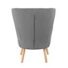 Homla, Mills, fotel, szary, 42-75-74 cm