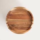 Homla, Mooka, patera, akacjowa zaokrąglana na nóżce, 30,5-11 cm