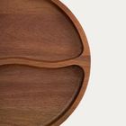 Homla, Mooka, półmisek, z drewna akacjowego z dwoma przegródkami, 26 cm