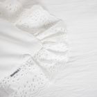 Homla, Morain, pościel z mikrofibry, biała z koronką, 160-200 cm, 734458