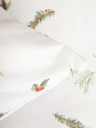 Homla, Natale, pościel, oliwkowa w świąteczny nadruk, 200-220 cm