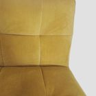 Homla, Nelox, fotel welurowy, musztardowy, 63-69-73 cm