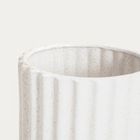 Homla, Novo, osłonka na doniczkę, ryflowana, 15-15-13 cm