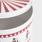 Homla, Nutcracker, pojemnik, metalowy okrągły, 21-12 cm