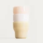 Homla, Pallora, szklanka, z mlecznego szkła beżowa, 0,15l