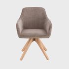 Homla, Pema, krzesło, sztruksowe brązowe, 56-60-82 cm