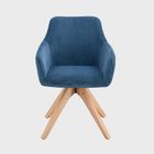 Homla, Pema, krzesło sztruksowe, granatowe, 56-60-82 cm