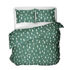 Homla, Pema, pościel, z mikrofibry w choinki zielona, 160-200 cm