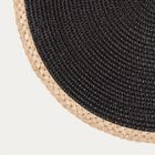 Homla, Plar, maty stołowe, czarne, zestaw, 38 cm, 2 szt.