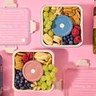 Homla, Poppie, lunchbox ze sztućcami, różowy, 2,15l, 896038