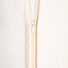 Homla, Riley, poszewka, bawełniana ecru z dekoracyjnym przeszyciem geometrycznym, 45-45 cm