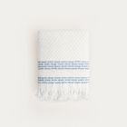 Homla, Rosop, ręcznik, boho z granatowymi paskami, 50-90 cm