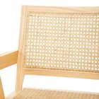 Homla, Rotin, fotel drewniany z plecionką wiedeńską, 50-55-78 cm