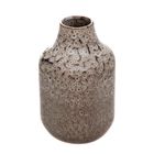 Homla, Rufus, wazon, ceramiczny brązowy, 14-14-22 cm, 888606