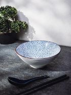 Homla, Salado, miska, w kwiaty z brązowym rantem, 21 cm