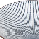 Homla, Salado, miska, w paski z brązowym rantem, 21 cm