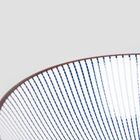 Homla, Salado, zestaw do ramen w paski z brązowym rantem, 21 cm