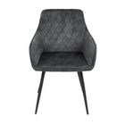 Homla, Satori, krzesło, grafitowe, 58-62-79 cm