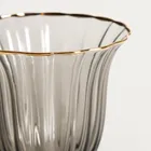 Homla, Scuro, kieliszek do wina, czarny ze złotym rantem, 0,45l